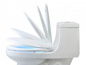Elongated Toilet Seat Toilet Seat Plastic Non-Slip Seat DBTS01S Slow-Close 