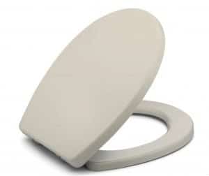 O-Shaped Oval Toilet Seat for Easy Installation & Cleaning MUJIUSHI Soft Close Round Toilet Seat with One Button Quick Release & Simple Top Fixing Toilet Seat