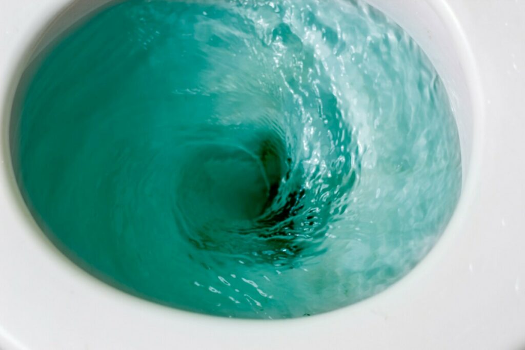 4 Reasons Your Toilet Water is Blue