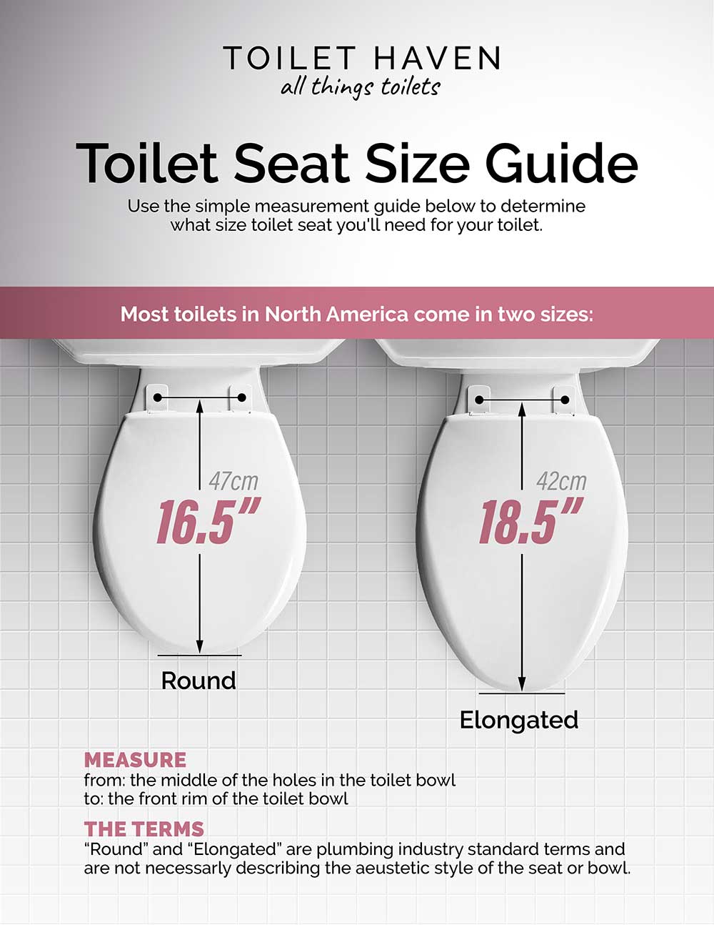 Toilet Seat Size Guide Round Vs Elongated Toilet Haven